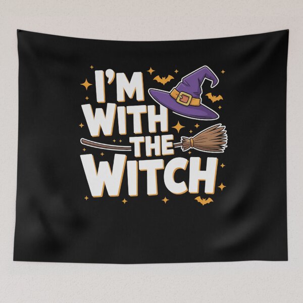Item preview, I'm With The Witch Halloween Costume Dad Mom group designed and sold by snowry.