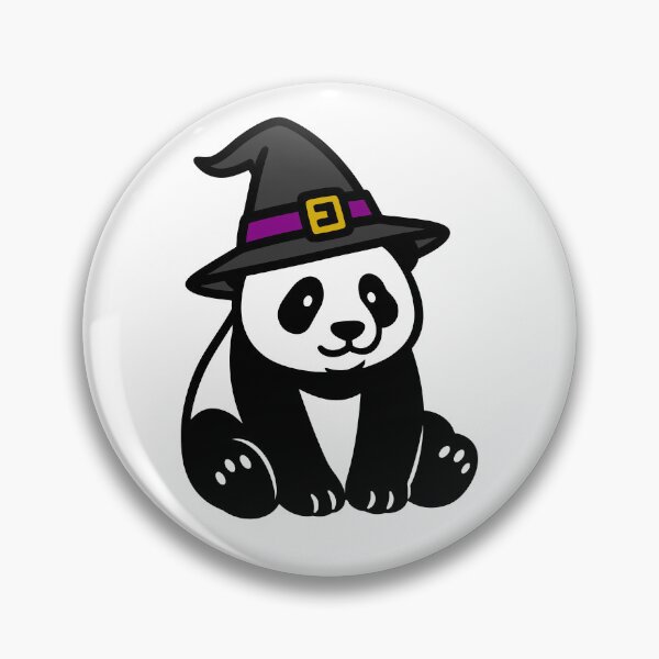 Item preview, Panda with Witch Hat designed and sold by theartfulaspie.