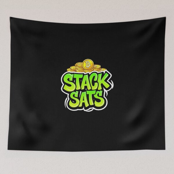 Item preview, Bitcoin Stack Sats Graffiti Design designed and sold by RadDeck.