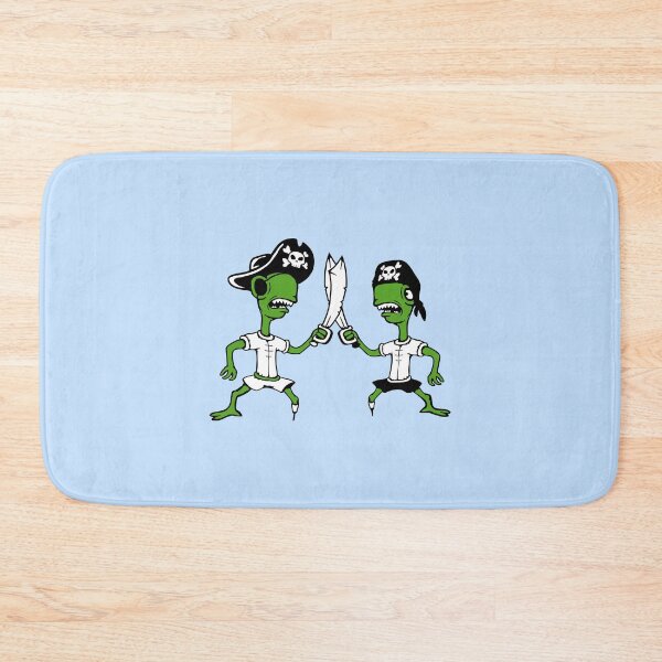 Item preview, 2 Dino Pirate Sailor Crew Captain Buccaneer Sword Fight Duel designed and sold by shirt-o-mat.