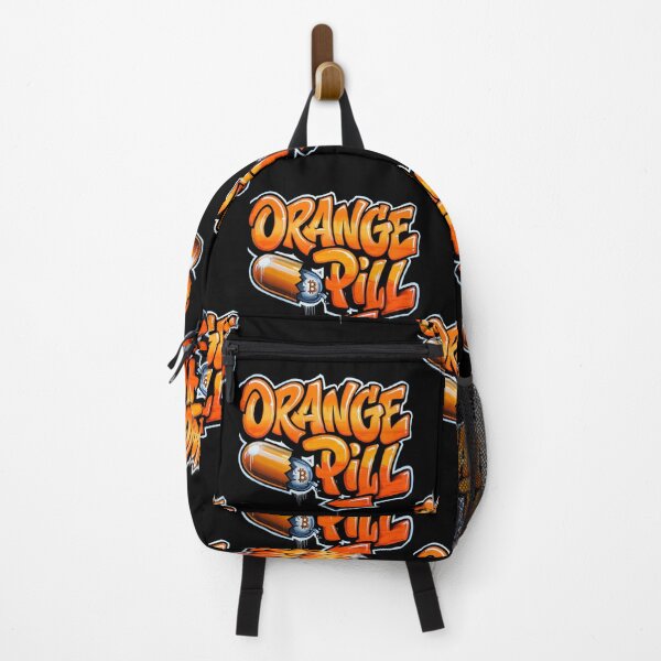 Item preview, Bitcoin Orange Pill Graffiti Artwork designed and sold by RadDeck.