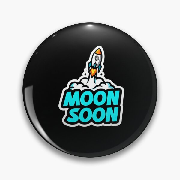 Artikelvorschau, Bitcoin Moon Soon Graffiti-Aufkleber-Design entworfen und verkauft von RadDeck.