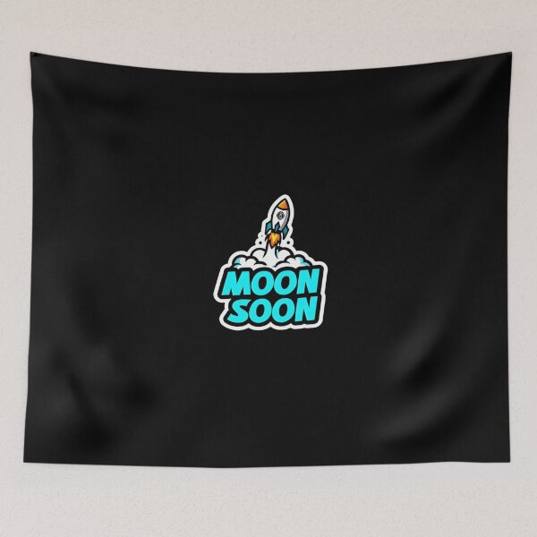 Item preview, Bitcoin Moon Soon Graffiti Sticker Design designed and sold by RadDeck.
