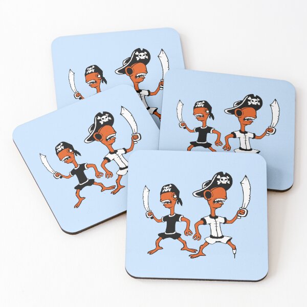 Item preview, 2 Dino Pirate Sailor Crew Captain Buccaneer Sword Team designed and sold by shirt-o-mat.