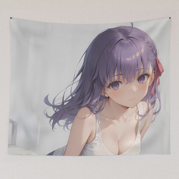 Item preview, Sakura Matou Fate Stay Night Anime Girl Casual Bedroom Outfit designed and sold by SubtextandSass.