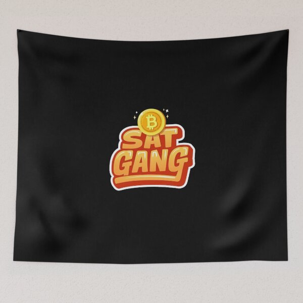 Item preview, Bitcoin Sat Gang Graffiti Design designed and sold by RadDeck.