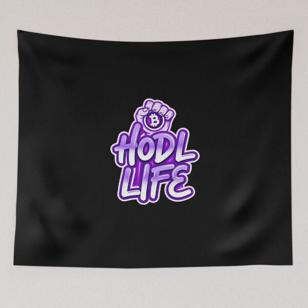Item preview, Bitcoin Hodl Life Graffiti Sticker designed and sold by RadDeck.