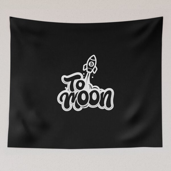 Item preview, Bitcoin To Moon Graffiti Sticker designed and sold by RadDeck.