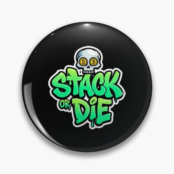 Item preview, Bitcoin Stack or Die Graffiti Artwork designed and sold by RadDeck.