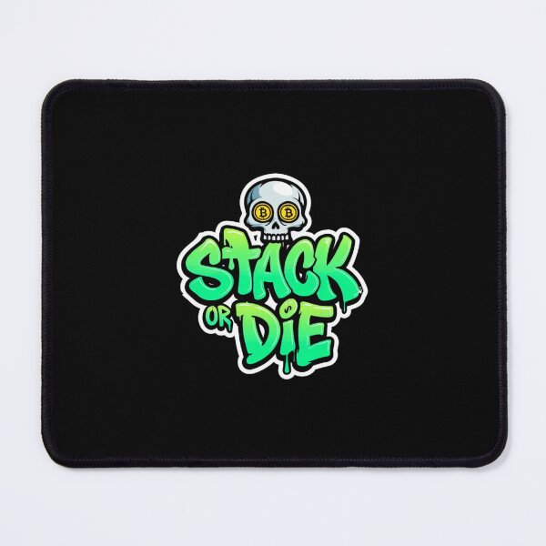 Item preview, Bitcoin Stack or Die Graffiti Artwork designed and sold by RadDeck.