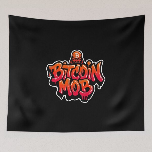Item preview, Bitcoin Mob Graffiti Sticker Design designed and sold by RadDeck.