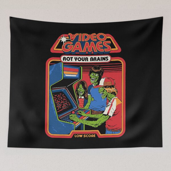 Item preview, Video Games Rot Your Brains designed and sold by MagaliKris.