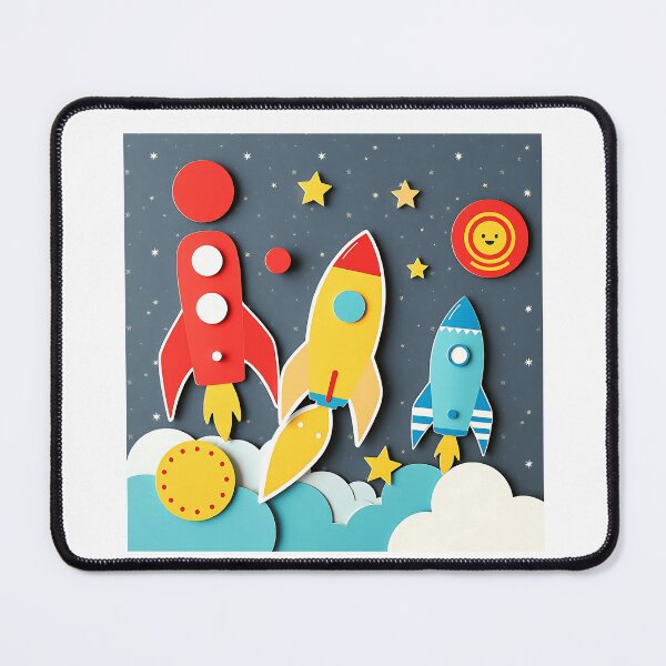 Item preview, Retro 60s Style Colorful Rocket Design designed and sold by sharon1210.