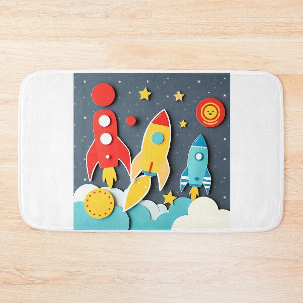 Item preview, Retro 60s Style Colorful Rocket Design designed and sold by sharon1210.