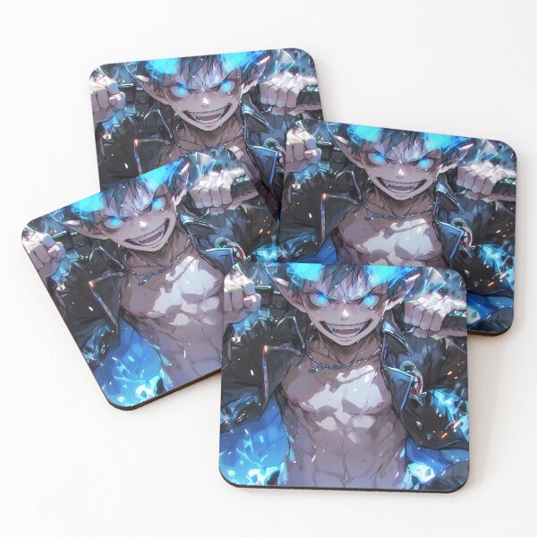 Item preview, Rin Okumura Blue Exorcist Anime Demon Blue Flames Intense Power designed and sold by SubtextandSass.