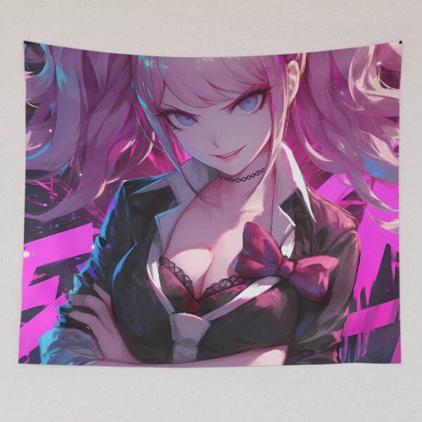 Item preview, Junko Enoshima Danganronpa Anime Despair Queen Pink Pigtails Look designed and sold by SubtextandSass.