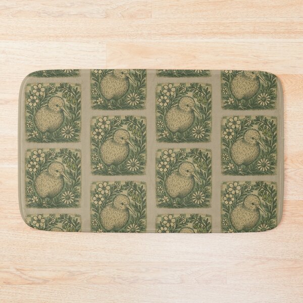 Item preview, Kiwi with Kowhai & Daisies – Vintage Checkerboard designed and sold by MvuuStudio.