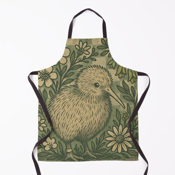 Item preview, Kiwi with Kowhai & Daisies – Vintage Checkerboard designed and sold by MvuuStudio.