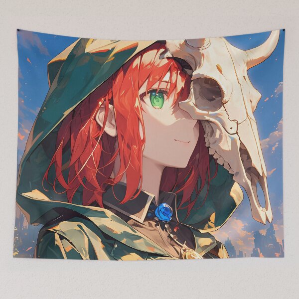 Item preview, The Chise Hatori Ancient Magus Bride Anime Gentle Skull Mage Red Hair designed and sold by SubtextandSass.