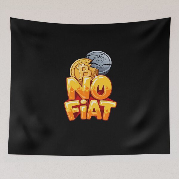 Item preview, Bitcoin No Fiat Graffiti Sticker designed and sold by RadDeck.