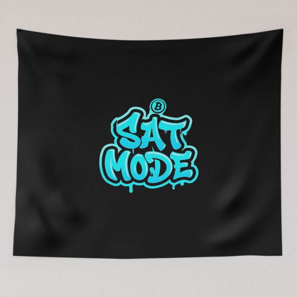 Item preview, Bitcoin Sat Mode Graffiti Artwork designed and sold by RadDeck.