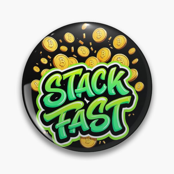 Item preview, Bitcoin Stack Fast Graffiti Design designed and sold by RadDeck.