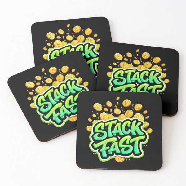 Item preview, Bitcoin Stack Fast Graffiti Design designed and sold by RadDeck.