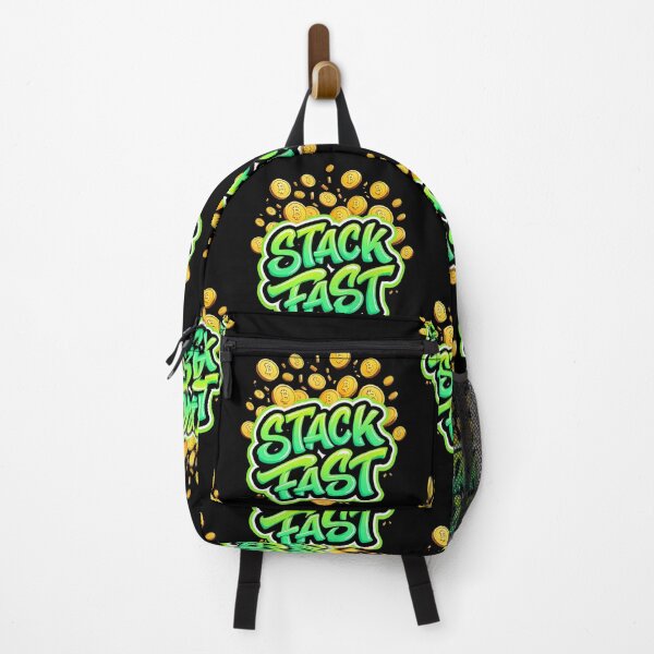 Item preview, Bitcoin Stack Fast Graffiti Design designed and sold by RadDeck.