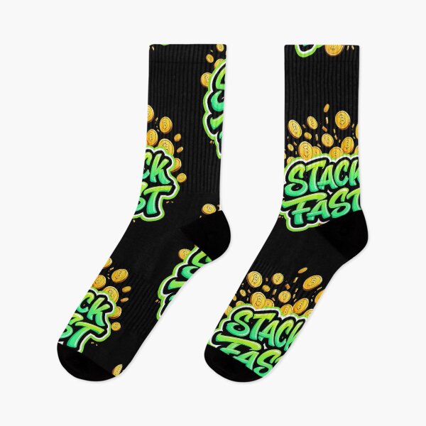 Item preview, Bitcoin Stack Fast Graffiti Design designed and sold by RadDeck.