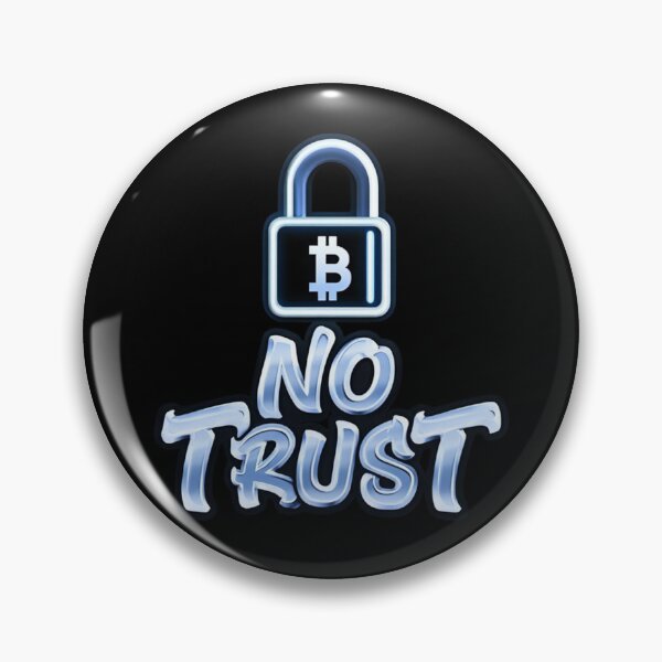 Item preview, Bitcoin No Trust Graffiti Sticker designed and sold by RadDeck.