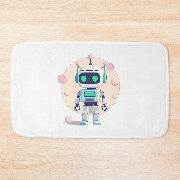 Item preview, Pastel Retro Pixel Art Robot designed and sold by sharon1210.