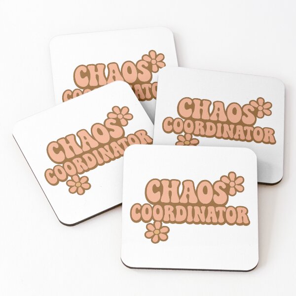 Item preview, Chaos Coordinator – Funny Retro Flower Power Quote Design designed and sold by inkoutninja.