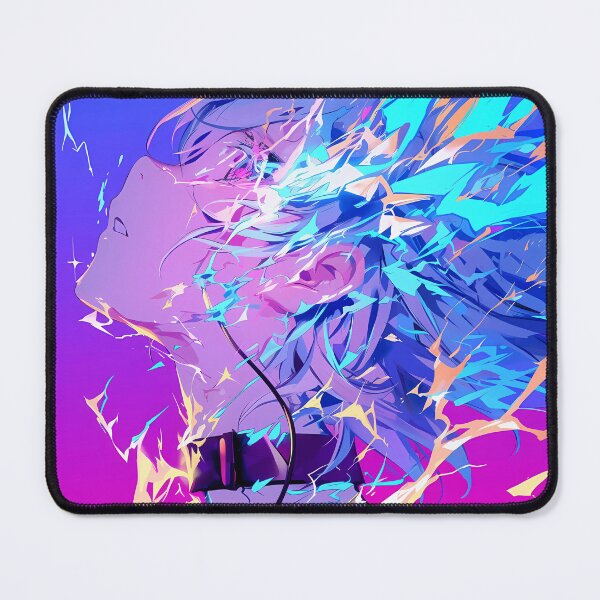 Item preview, Accelerator A Certain Anime Style Boy Blue Hair Neon Energy Music Abstract Art designed and sold by SubtextandSass.
