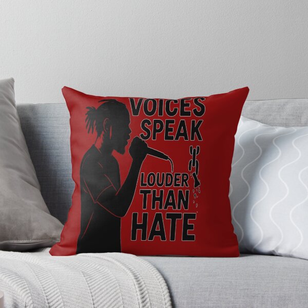 Item preview, Voices Speak Louder Than Hate – Powerful Protest Design designed and sold by JM Language Service.