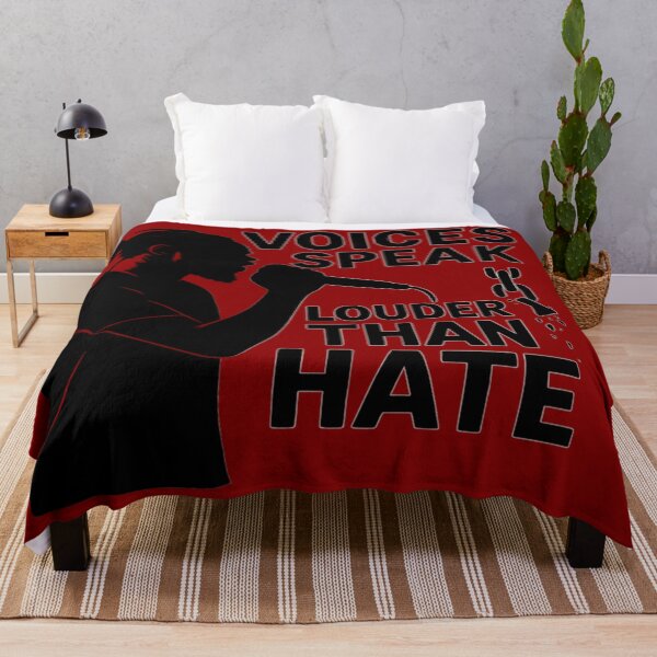 Item preview, Voices Speak Louder Than Hate – Powerful Protest Design designed and sold by JM Language Service.