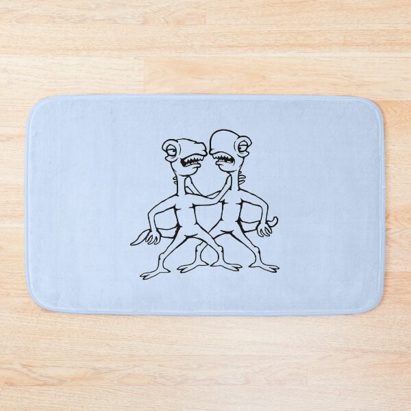 Item preview, 2 Dino Monster Friends Crew Team Couple Evil Hugging designed and sold by shirt-o-mat.