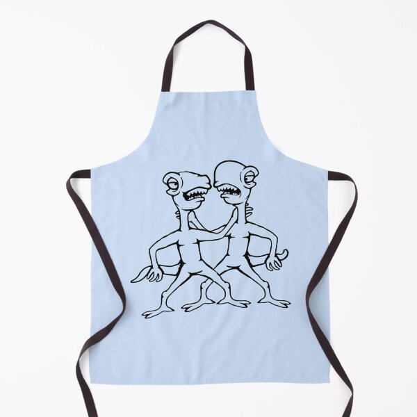 Item preview, 2 Dino Monster Friends Crew Team Couple Evil Hugging designed and sold by shirt-o-mat.