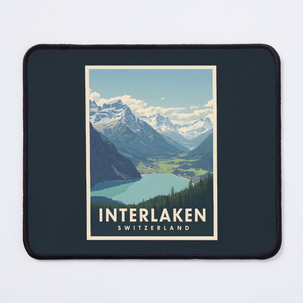 Item preview, A Vintage Illustration of Interlaken - Switzerland designed and sold by GoodOldVintage.