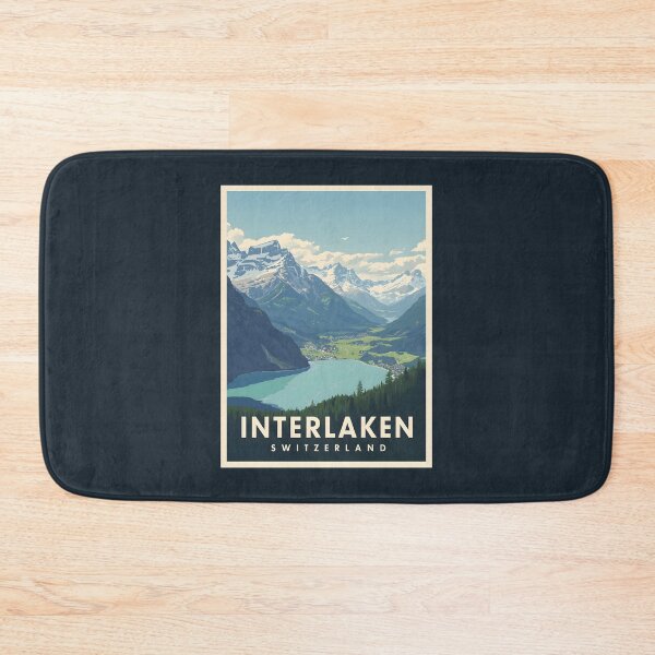 Item preview, A Vintage Illustration of Interlaken - Switzerland  designed and sold by GoodOldVintage.