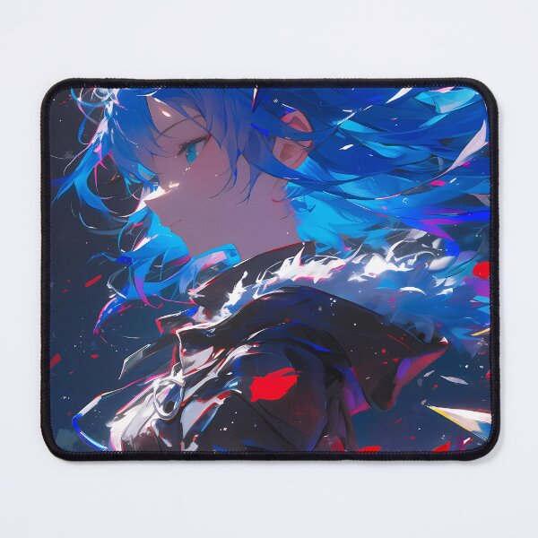 Item preview, Prelude Mostima Arknights Game Anime Fallen Angel Blue Intense Profile Dark designed and sold by SubtextandSass.