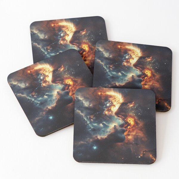 Item preview, Eternal Embrace of Surreal Cosmic Lovers in the Universe designed and sold by TheDezignKitchen.