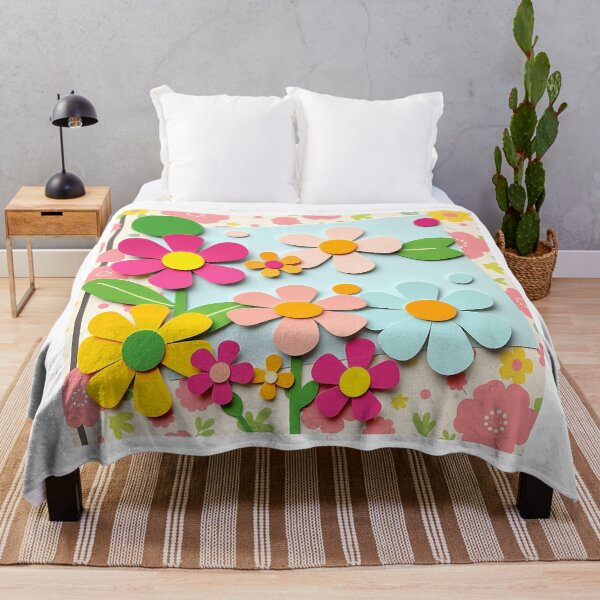 Item preview, 1960s Style Vibrant Flower Cutouts designed and sold by sharon1210.