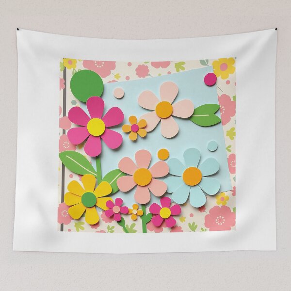 Item preview, 1960s Style Vibrant Flower Cutouts designed and sold by sharon1210.