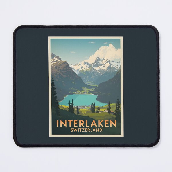 Item preview, A Vintage Illustration of Interlaken - Switzerland designed and sold by GoodOldVintage.