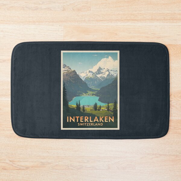 Item preview, A Vintage Illustration of Interlaken - Switzerland  designed and sold by GoodOldVintage.