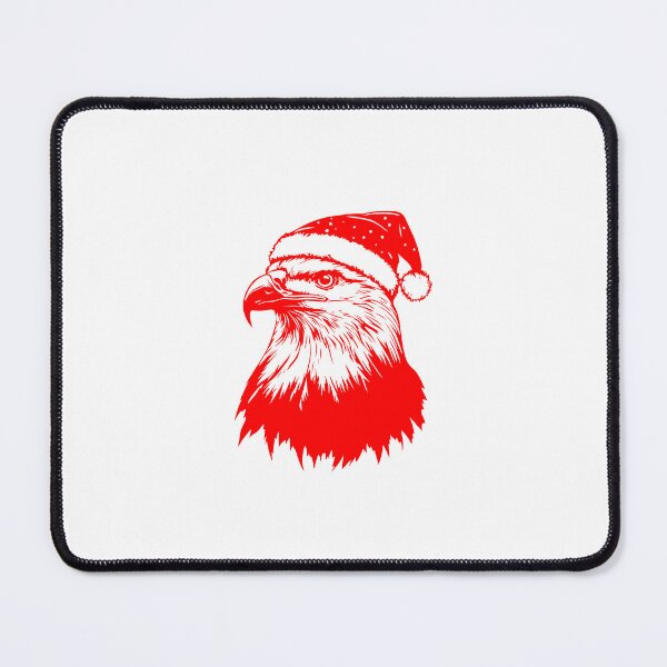 Item preview, Eagle in Christmas Hat designed and sold by JollyCritters.