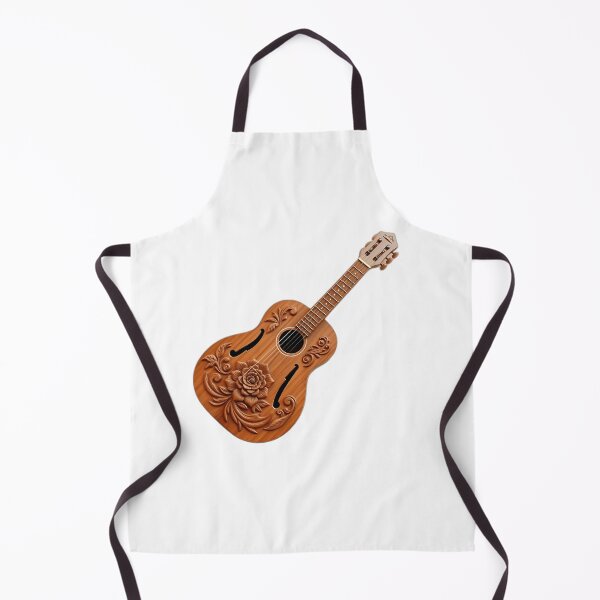 Item preview, Mahogany Guitar with Floral Carvings designed and sold by sharon1210.