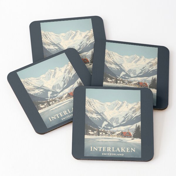Item preview, A Vintage Illustration of Interlaken - Switzerland  designed and sold by GoodOldVintage.