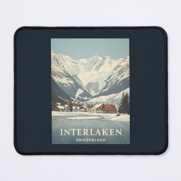 Item preview, A Vintage Illustration of Interlaken - Switzerland  designed and sold by GoodOldVintage.