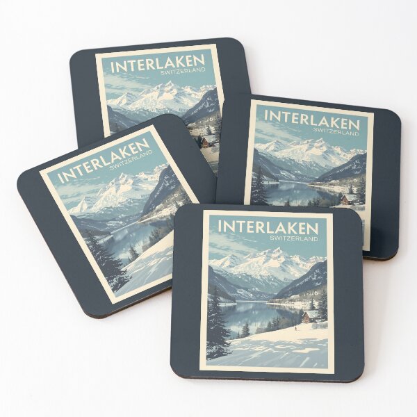 Item preview, A Vintage Illustration of Interlaken - Switzerland  designed and sold by GoodOldVintage.